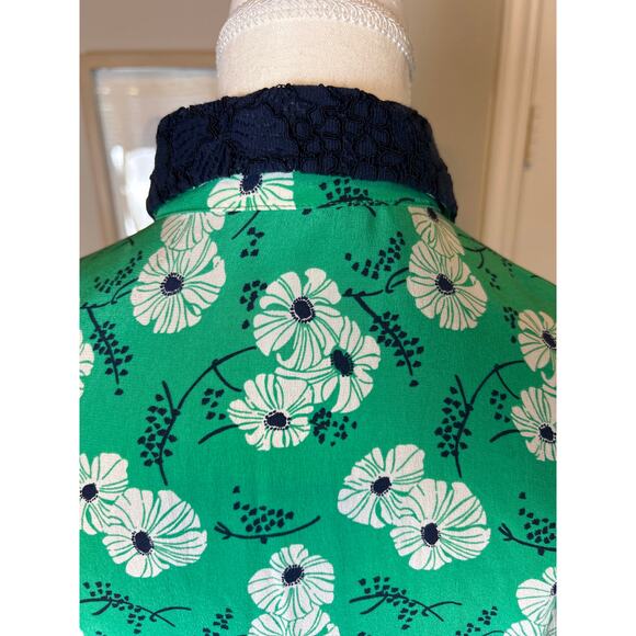 Draper James Green Floral Mini Dress - Picture 14 of 16